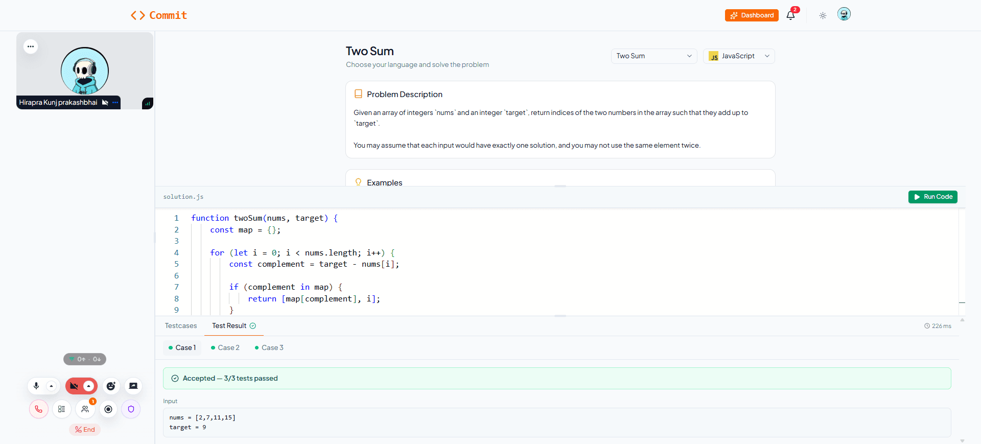 Commit screenshot 1