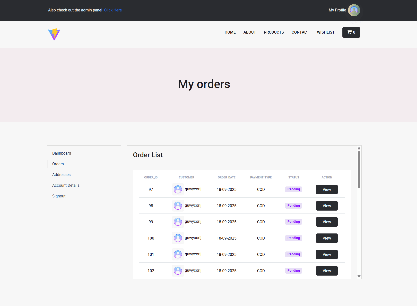 Ecommerce-Practice screenshot 6